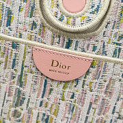 Kitlife Dior Small Shopping Bag Multicolor Dior Oblique Pastel Jacquard M1410 27x19x13.5cm  - 3