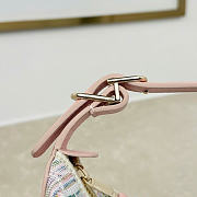 Kitlife Dior DiorTravel Nomad Pouch Multicolor Dior Oblique Pastel Jacquard 22x13x9.5cm  - 5