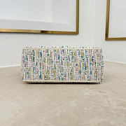 Kitlife Dior DiorTravel Nomad Pouch Multicolor Dior Oblique Pastel Jacquard 22x13x9.5cm  - 4