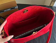 Kitlife Dolce & Gabbana Large Vittoria Calfskin Shoulder Bag Red 6425 40x15x30cm - 5