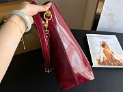 Kitlife Dolce & Gabbana Large Vittoria Calfskin Shoulder Bag Burgundy 6425 40x15x30cm  - 5