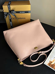 Kitlife Dolce & Gabbana Large Vittoria Calfskin Shoulder Bag Beige 6425 40x15x30cm - 4