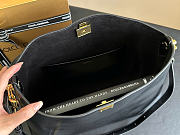Kitlife Dolce & Gabbana Large Vittoria Calfskin Shoulder Bag Black 6425 40x15x30cm - 5