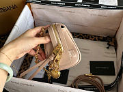 Kitlife Dolce & Gabbana Mini Vittoria Handbag Beige With Charms 12x19.5x8.5cm - 2