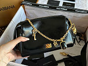 Kitlife Dolce & Gabbana Mini Vittoria Handbag Black With Charms 12x19.5x8.5cm - 3