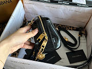 Kitlife Dolce & Gabbana Mini Vittoria Handbag Black With Charms 12x19.5x8.5cm - 2