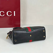 Kitlife Gucci Borsetto Medium Boston Bag Black Soft Leather 866732 28x15x10cm  - 6