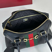 Kitlife Gucci Borsetto Medium Boston Bag Black Soft Leather 866732 28x15x10cm  - 4
