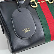 Kitlife Gucci Borsetto Medium Boston Bag Black Soft Leather 866732 28x15x10cm  - 3