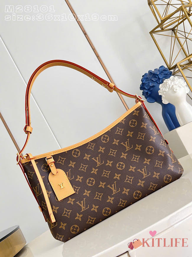 Kitlife Louis Vuitton CarryAll East West Bag Brown Monogram Canvas M28101 36x19x10cm - 1