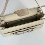 Kitlife Gucci Horsebit Ristretto Medium Shoulder Bag Beige Leather A0020Y 26x4.5x14.5cm  - 3