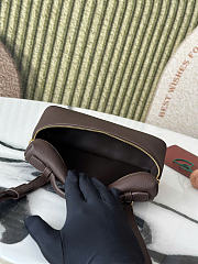 Kitlife Loro Piana Crossbody Bag Dark Brown 19x7x12cm - 6