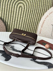 Kitlife Loro Piana Crossbody Bag Dark Brown 19x7x12cm - 4