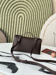 Kitlife Loro Piana Crossbody Bag Dark Brown 19x7x12cm - 3