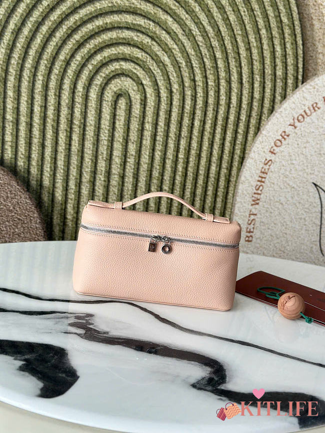 Kitlife Loro Piana Crossbody Bag Light Pink 19x7x12cm - 1