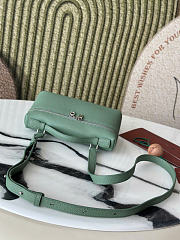 Kitlife Loro Piana Crossbody Bag Light Green 19x7x12cm - 3