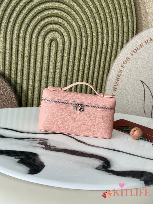 Kitlife Loro Piana Crossbody Bag Pink 19x7x12cm - 1