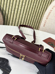 Kitlife Loro Piana Crossbody Bag Burgundy 19x7x12cm  - 6