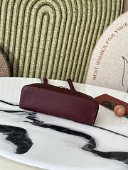 Kitlife Loro Piana Crossbody Bag Burgundy 19x7x12cm  - 3