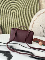 Kitlife Loro Piana Crossbody Bag Burgundy 19x7x12cm  - 2