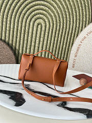 Kitlife Loro Piana Crossbody Bag Brown 19x7x12cm  - 2