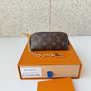 Kitlife Louis Vuitton Cosmetic Lipstick Pouch Brown M25694 11x6x3.3cm - 2