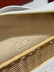 Kitlife Loro Piana Extra Pocket L19 East-West Wicker Bag White 19x11x7cm - 2