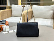 Kitlife Chloe Heritage Shoulder Bag In Black Leather 26x15x5cm - 6