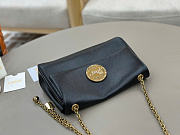 Kitlife Chloe Heritage Shoulder Bag In Black Leather 26x15x5cm - 5