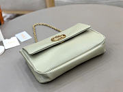 Kitlife Chloe Heritage Shoulder Bag In Light Green Leather 26x15x5cm  - 6