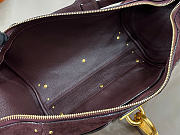 Kitlife Chloe Paddington Crossbody Bag In Dark Brown Suede Leather 29x18x18.5cm  - 2