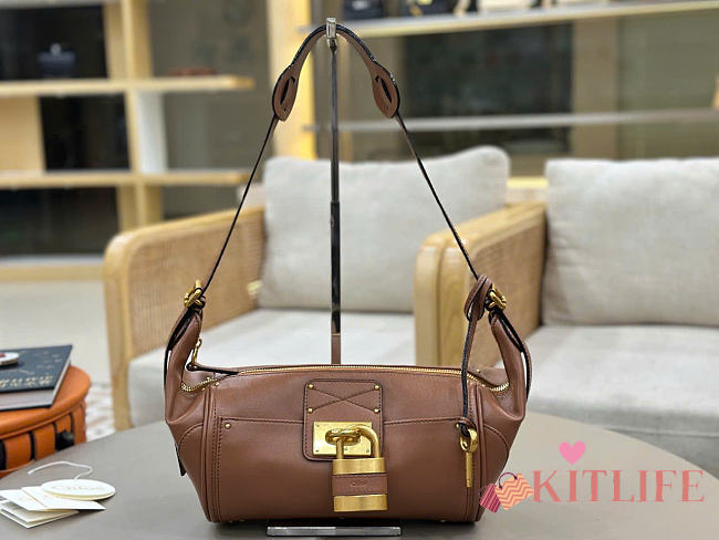 Kitlife Chloe Paddington Crossbody Bag In Brown Leather 29x18x18.5cm  - 1