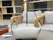 Kitlife Chloe Paddington Crossbody Bag In White Leather 29x18x18.5cm - 3
