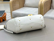 Kitlife Chloe Paddington Crossbody Bag In White Leather 29x18x18.5cm - 4