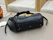 Kitlife Chloe Paddington Crossbody Bag In Black Leather 29x18x18.5cm  - 6
