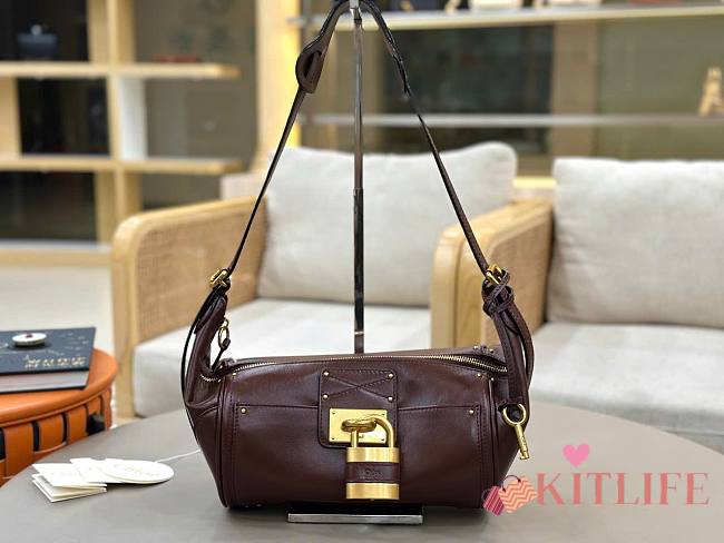 Kitlife Chloe Paddington Crossbody Bag In Dark Brown Leather 29x18x18.5cm  - 1