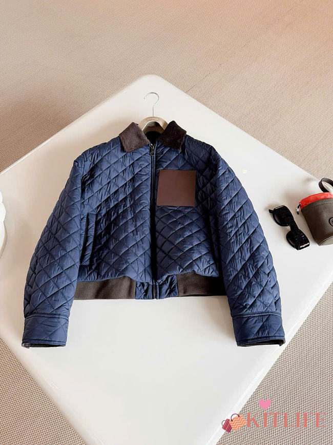 Kitlife Loewe Short Jacket In Dark Navy Technical Fabric - 1