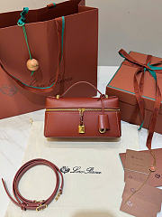 Kitlife Loro Piana Crossbody Bag Brown 23x12x5cm - 1