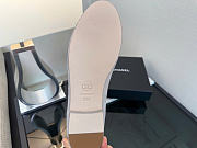Kitlife Chanel Quilted Leather CC Logo Classic Cap Toe Ballet Flat Shoes Gray Suede & Patent Leather  - 6