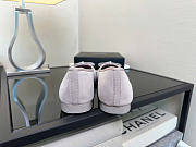 Kitlife Chanel Quilted Leather CC Logo Classic Cap Toe Ballet Flat Shoes Gray Suede & Patent Leather  - 4