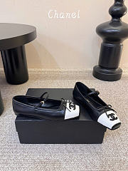 Kitlife Chanel Mary Janes Shoes Black & White Leather - 5