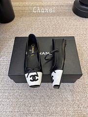 Kitlife Chanel Mary Janes Shoes Black & White Leather - 4
