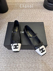 Kitlife Chanel Mary Janes Shoes Black & White Leather - 2