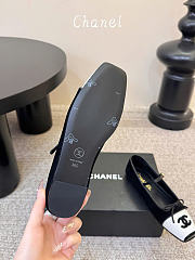 Kitlife Chanel Mary Janes Shoes Black Suede & White Leather  - 6