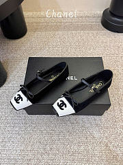 Kitlife Chanel Mary Janes Shoes Black Suede & White Leather  - 2