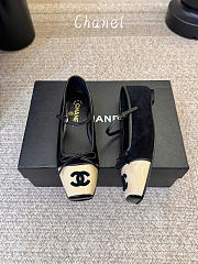 Kitlife Chanel Mary Janes Shoes Black Suede & Beige Leather - 3