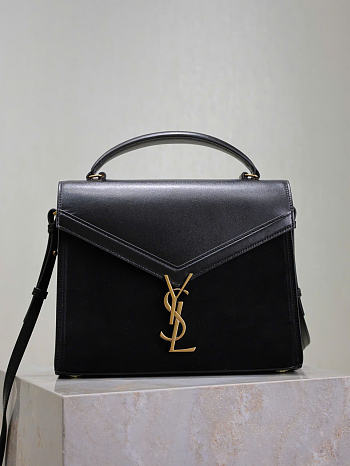 Kitlife Saint Laurent Cassandra Black Suede Shoulder Bag 578000 24.5x20x11.5cm