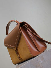 Kitlife Saint Laurent Cassandra Mini Brown Suede Shoulder Bag 578000 24.5x20x11.5cm  - 2