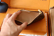 Kitlife Louis Vuitton Pochette Pencil Pouch Brown M28059 18x6.1x4.2cm - 4