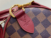 Kitlife Louis Vuitton Speedy Soft 25 Bag Damier Monogram Rouge M3A350 26x19x15cm - 3